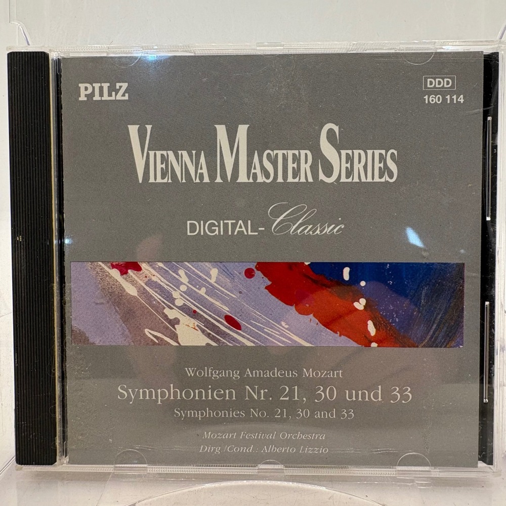 Mozart Symphonies No. 21 30 33‎ Vienna Master Series CD Alberto Lizzio 160114